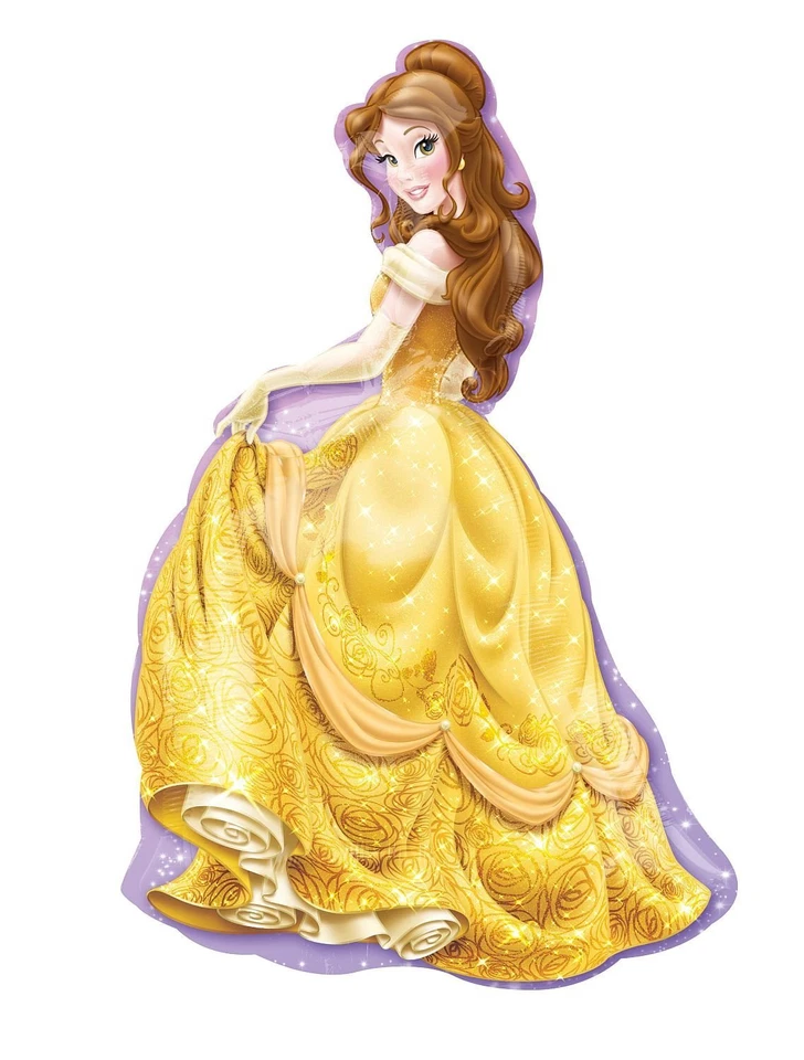 Disney Princess Belle 39” Tall Helium Mylar Foil Balloon XL Beauty and the Beast - Image 1 of 1