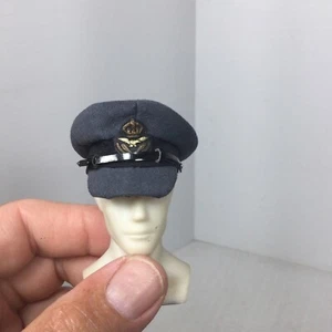 1/6 ALERT LINE WW2 RAF SPITFIRE FIGHTER PILOTS OFFICERS BLUE CRUSHER CAP HAT - Picture 1 of 10