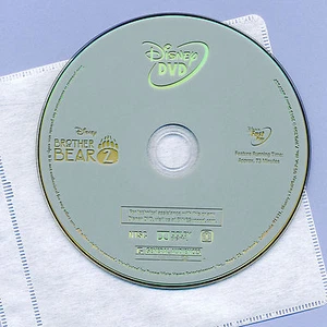 Walt Disney Brother Bear 2, 2006 G animierter Familienfilm, neuwertige DVD Disc & Hülle - Bild 1 von 2