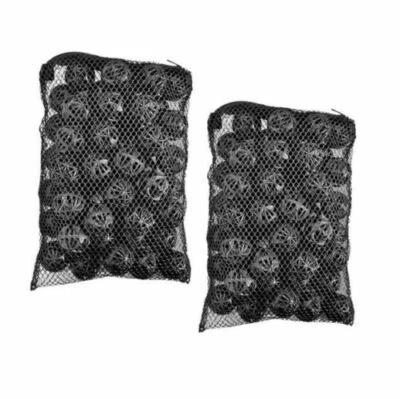 VIAAQUA Aquarium 1" Bio Balls 100 pcs FREE Mesh Bag Filter Media Wet/Dry Koi Fish Pond