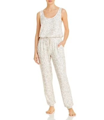 Mono con cordón estampado animal Aqua para mujer, leopardo piedra, X-grande Foto 1 de 2