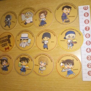 A58819 Detective Conan Café 2018 montaña rusa x12 Amuro, Akai, Ai Haibara, etc. - Imagen 1 de 6