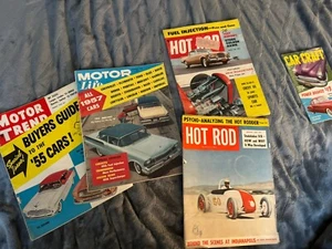 2 1955/57 Motor Trend Buyers Guide & 2 1957 Hot Rod Magazines - Picture 1 of 5
