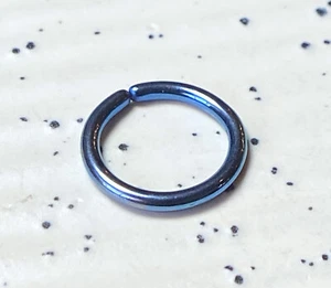 Titanium Annealed Steel Cartilage Septum Nose Hoop Ring Rook Daith Helix Tragus - Picture 1 of 12