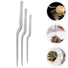  3 Pcs Fishbone Remover Tweezers Curved Tip Long Tongs Bbq Clip Cooking