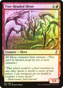 Magic The Gathering MTG TWO-HEADED SLIVER FOIL Time Spiral Remastered NM - Picture 1 of 1
