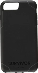 Griffin Slim Case, Thin Protective Cover for iPhone 7 Plus - Black/Deep Grey - Picture 1 of 7