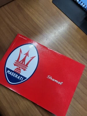 LIBRETTO USO E MANUTENZIONE MASERATI SHAMAL EDIZIONE  FRANCESE  - Immagine 1 di 4