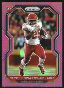2020 Panini Prizm Prizms Pink #328 Clyde Edwards-Helaire