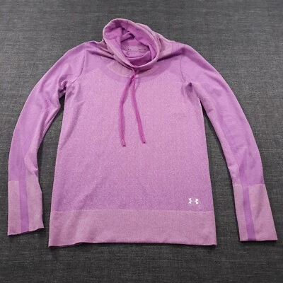 Under Armour Pullover Sport Sweatshirt Womens Size Small Fitted Purple Pink - Image 1 of 4