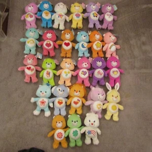 Care Bears Lot #1 - 26 8" Carebears & Cousins 2002-2006 Vintage Plush Beanies - Picture 1 of 18