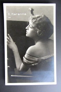 Foto Postkarte Real Photo DIANA KARENNE Schauspielerin Stummfilm actress movie - Bild 1 von 1