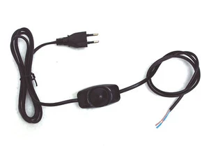 Atenuador de luz de lámpara 1 pieza DC-310 AC220V con encendido-apagado SW 250W negro enchufe europeo 2P - Imagen 1 de 11