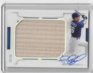 Paul Konerko 2024 Panini National Treasures /25 Game Used Jumbo Bat Auto 15/25 - Picture 1 of 2