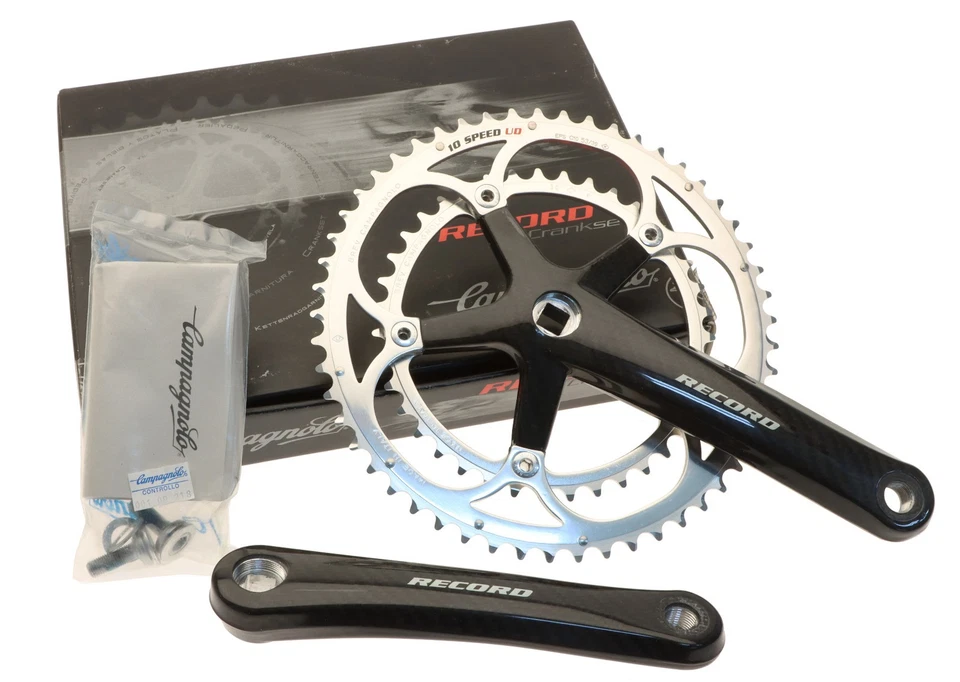 Campagnolo Record Carbon Crankset 10 Speed 53/39T 170mm '03 Square Taper NOS NEW - Image 1 of 4