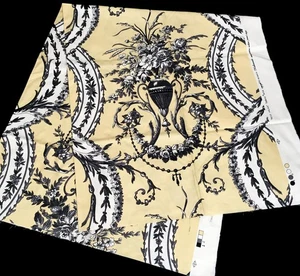NUEVO * 13-1/2 YARDAS ~ TELA SCALAMANDRE Petit Palais MXMXCIV #16154 * RTL $895 - Imagen 1 de 8