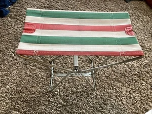 Vintage Klapp Taschenstuhl Camping Angeln Jagd Hocker - flach zusammenklappbar - Bild 1 von 4
