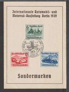 ✔️ GERMANY 3. Reich WWII RARE SONDERSTEMPEL Special Postmark POSTCARD - Picture 1 of 2