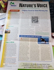 Nature's Voice Newsletter, May/June 2008 Congress Poised for Global Warming Vote - Picture 1 of 2