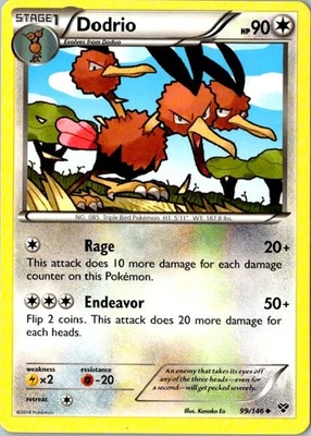 Dodrio Uncommon XY Base Set 99/146 LP - Image 1 of 2