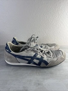 Onitsuka Tiger Men's Size 10.5 Gray Blue D109L Shoes Sneakers Suede Athletic - Picture 1 of 6