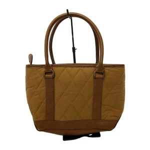 L.L.Bean Woman's tote bag nylon brown casual Ladies authentic quilting - Picture 1 of 9
