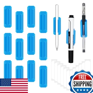 12er Pack Silikon Stifthalter für Schreibtisch mit 12 extra Klebesticks - Organisieren Sie Yo - Bild 1 von 9