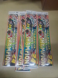 2 Pack Vintage NASCAR Jeff Gordon #24 1998 Dupont Bumper Strip/Sticker - Picture 1 of 6