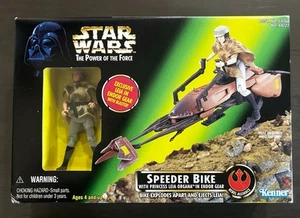 Star Wars Speeder Bike With Princess Leia In Endor Gear The Power Of The Force - Picture 1 of 5