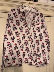 Disney Mickey Mouse Pyjama Set Pyjama Damen Mickey Mouse 5 Knöpfe Größe M - Bild 1 von 5