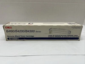OKI 42103001 Black Toner Cartridge B4100/B4200/B4300 Sealed Genuine OEM - Picture 1 of 5