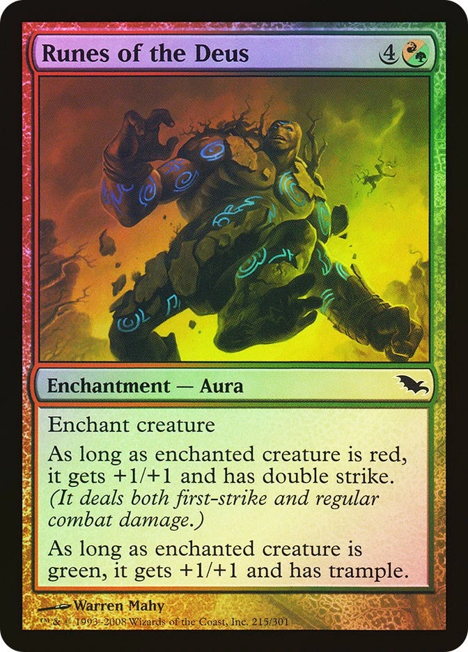 MTG FOIL Runes of the Deus  - Shadowmoor #215 - Image 1 of 1