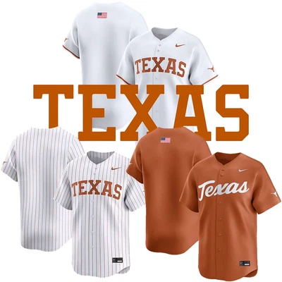 Men's Longhorns 2025 College Limited Baseball Jersey