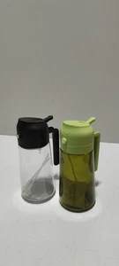 2er Set Ölsprüher für Speiseöl Licht-Blockierung Dunkel, 2 in1 Olivenöl Heißluft - Bild 1 von 3