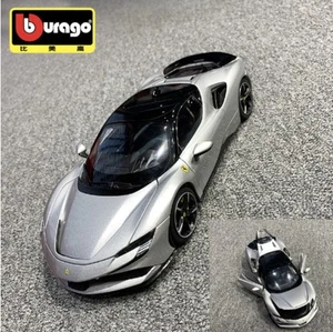 Bburago1:18 Ferrari SF90 Stradale Assetto Hardcover Alloy Car Model - Picture 1 of 8