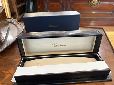 Chopard Leather Navy Watch Box Full Set #1 - Image 1 of 4