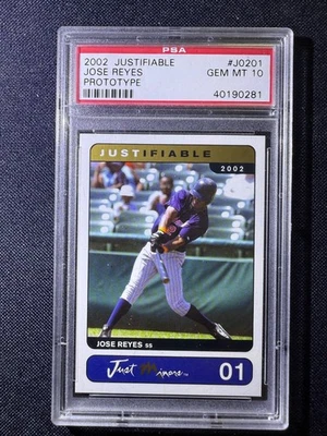 2002 Justifiable Jose Reyes Prototype PSA 10 GEM #JO2.01 - Image 1 of 2