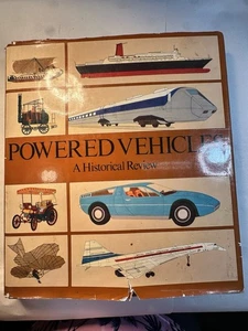 Powered Vehicles A Historical Review Hardcover Book Large Cars  1974 HC Nice - Foto 1 di 11