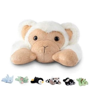 20" | 3.3 Pound Weighted Stuffed Animals, Large White Pillowfort Medium Monkey - Picture 1 of 7