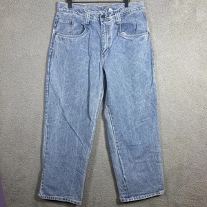 BD County 36x31 Blue Denim Wide-Leg Baggy High-Rise Skater Y2K Made USA - Bild 1 von 8