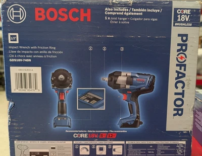 Bosch PROFACTOR GDS18V-740N 18V Cordless 1/2" Impact Wrench with Friction Ring - - Image 1 of 4