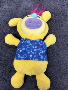 Fisher-Price Sing-A-Ma-Jigs singendes musikalisches Plüschtier 2010 gelb blau Shirt - FUNKTIONIERT - Bild 1 von 6