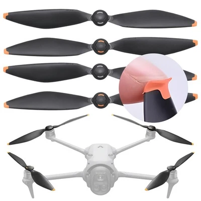 DERAY | Propeller für DJI Mavic 4 Pro Drohne, TPU Gummi Spitze, 4 Stück / 2 Paar - Bild 1 von 4