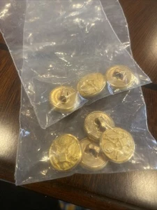 Vintage WB Co Button USA ADLER METALLKNÖPFE Navy Gold Waterbury Lot 7 - Bild 1 von 4