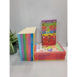 Vintage 1987 frühe Lernwelt Set 21 Bücher/10 Kassetten - Bild 1 von 4