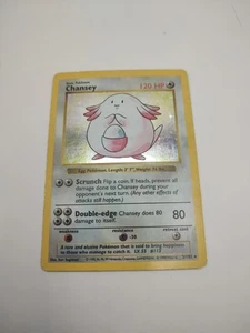 Pokemon Chansey Shadowless #3 Base Set Holo Rare - Picture 1 of 6