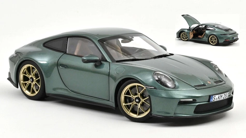 PORSCHE 911 GT3 WITH TOURING PACKAGE 2021 MALACHITE MET.GREEN 1:18 - Immagine 1 di 1