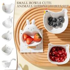Ceramic Small Bowls Cute Animals Dipping Bowls Sauce Set D5S7 Dipping Soy C Q3S9