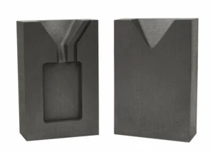 1 Troy Ounce Gold Rectangular Two 2 Part Split Graphite Ingot Mold - Picture 1 of 2