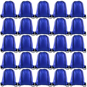 25Pcs Drawstring Backpack Bags String Backpack Sport Bag Sack Cinch Tote Gym ... - Picture 1 of 7